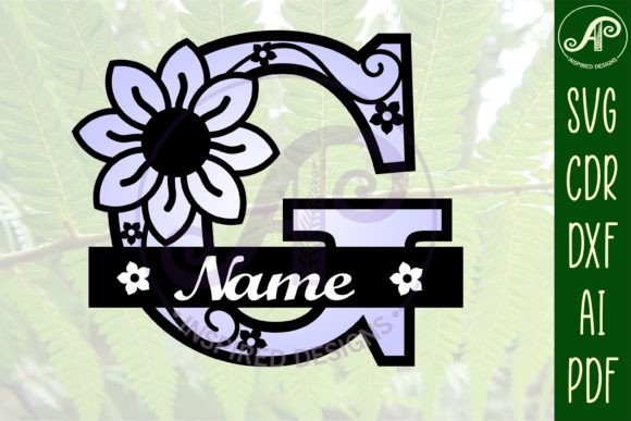 Download Letter G Flower Layer Monogram SVG File - Premium Bundle
