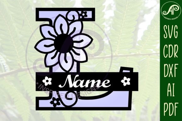 Download Letter L Flower Layer Monogram SVG File - Premium Resources