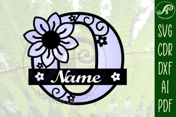 Download Letter O Flower Layer Monogram SVG File - Premium Resources