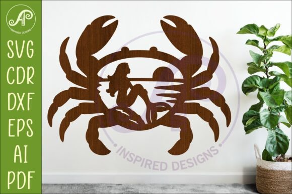 Download Coastal Crab Wall Art Mermaid Decor - Mermaid decor Collection